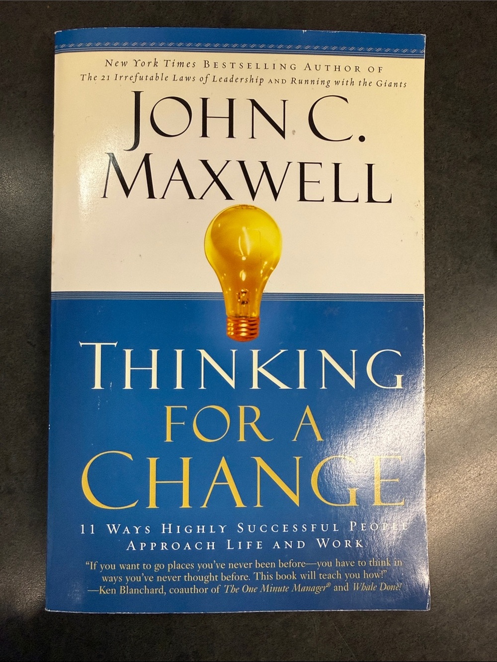 Thinking for a Change - Blue/Cream Paperback